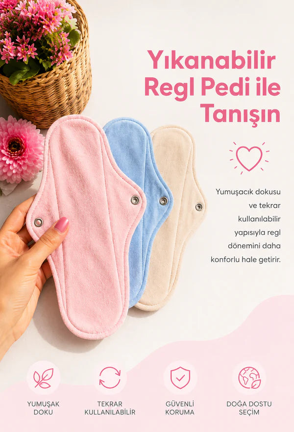 Swaya Doğal Ped | %100 Doğal Hijyenik ve Yıkanabilir Bambu Ped