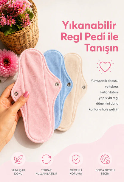 Swaya Doğal Ped | %100 Doğal Hijyenik ve Yıkanabilir Bambu Ped